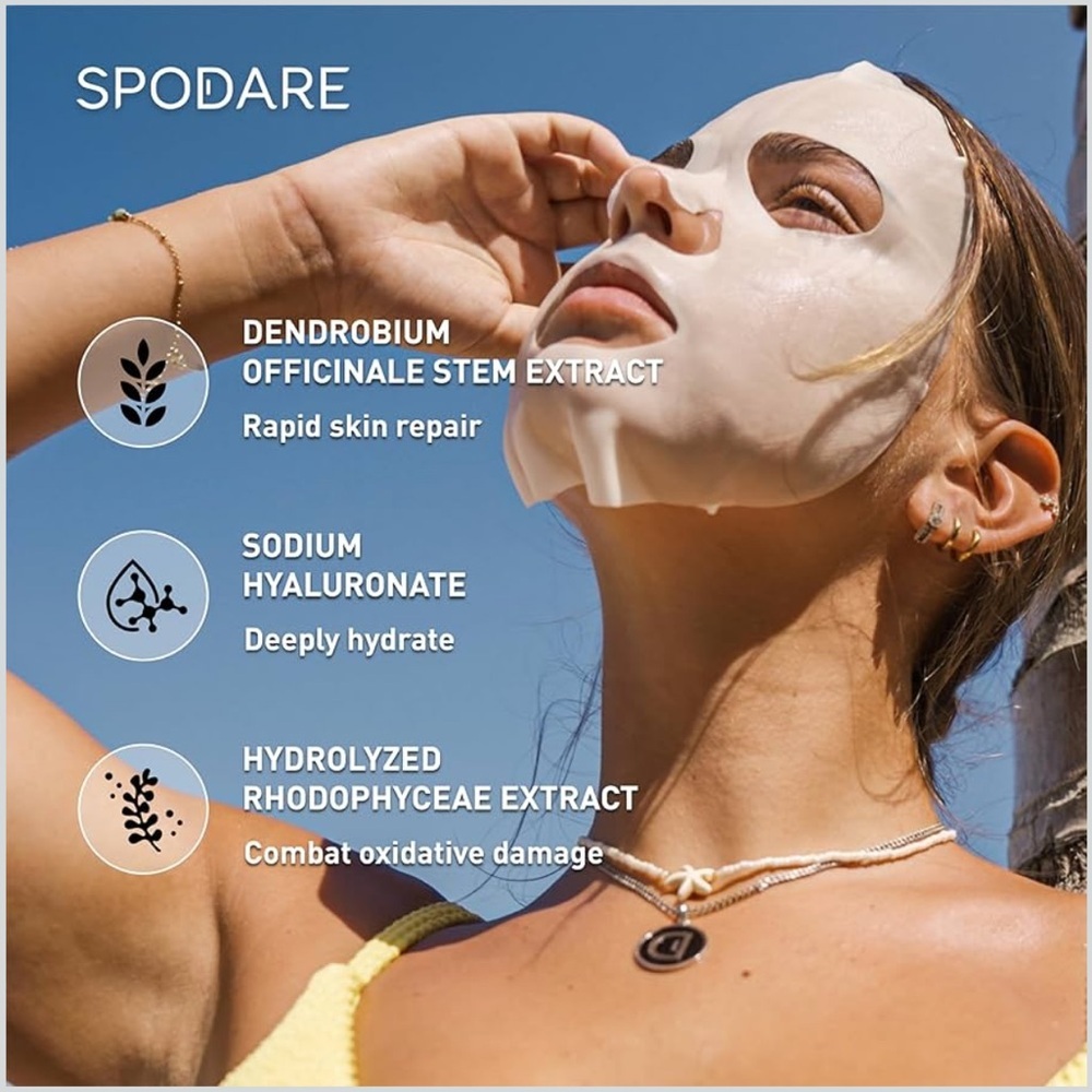 Moisturizing Hydrogel Face Mask Skincare Hydrate Facial Skin 5 Pack New